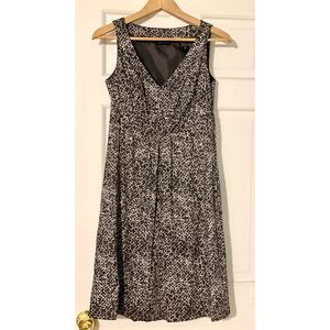 New York & Co. Navy Blue and White Dress